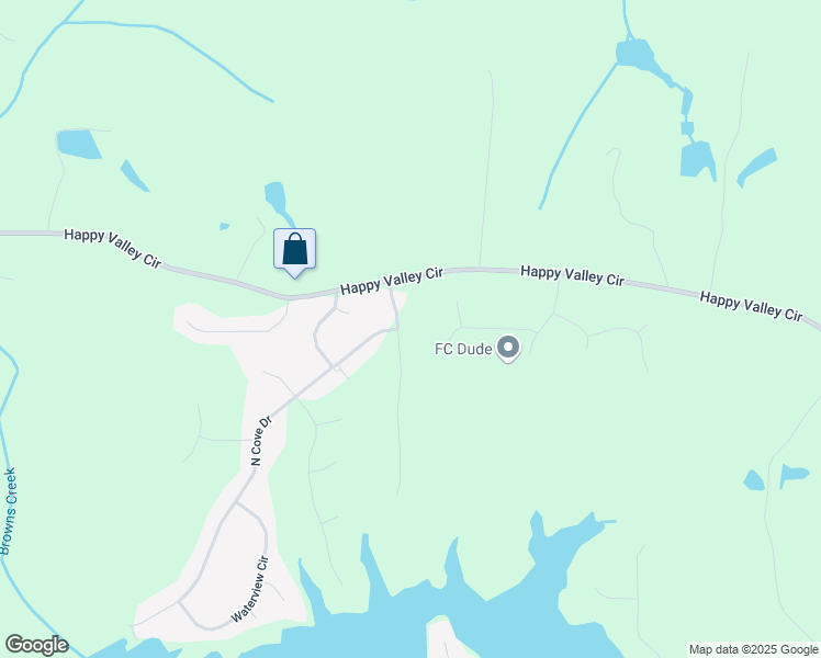 map of restaurants, bars, coffee shops, grocery stores, and more near 62 North Shore At Redwine Drive in Newnan