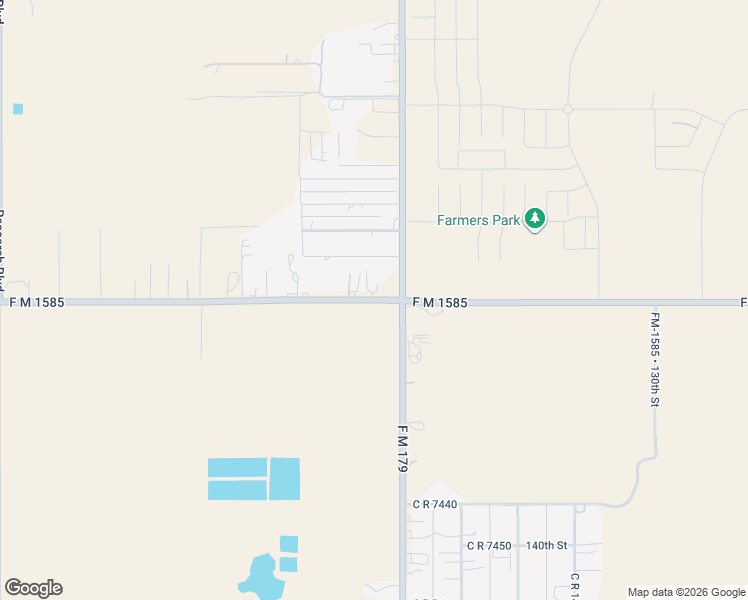 map of restaurants, bars, coffee shops, grocery stores, and more near 8708 F M 1585 in Wolfforth