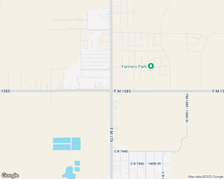 map of restaurants, bars, coffee shops, grocery stores, and more near 13105 County Road 1400 in Wolfforth
