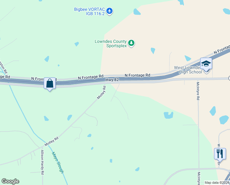 map of restaurants, bars, coffee shops, grocery stores, and more near 1521 South Frontage Road in Columbus