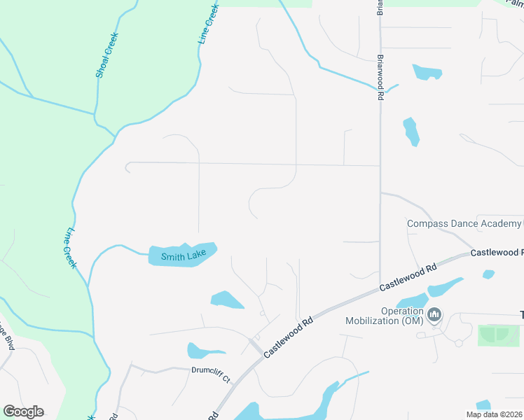map of restaurants, bars, coffee shops, grocery stores, and more near 120 Foxford Run in Tyrone