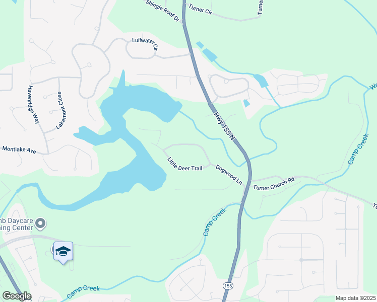 map of restaurants, bars, coffee shops, grocery stores, and more near 75 Dogwood Lane in McDonough