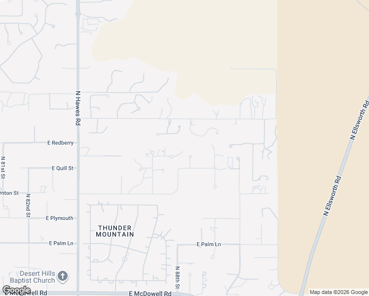 map of restaurants, bars, coffee shops, grocery stores, and more near 3324 North 88th Place in Mesa