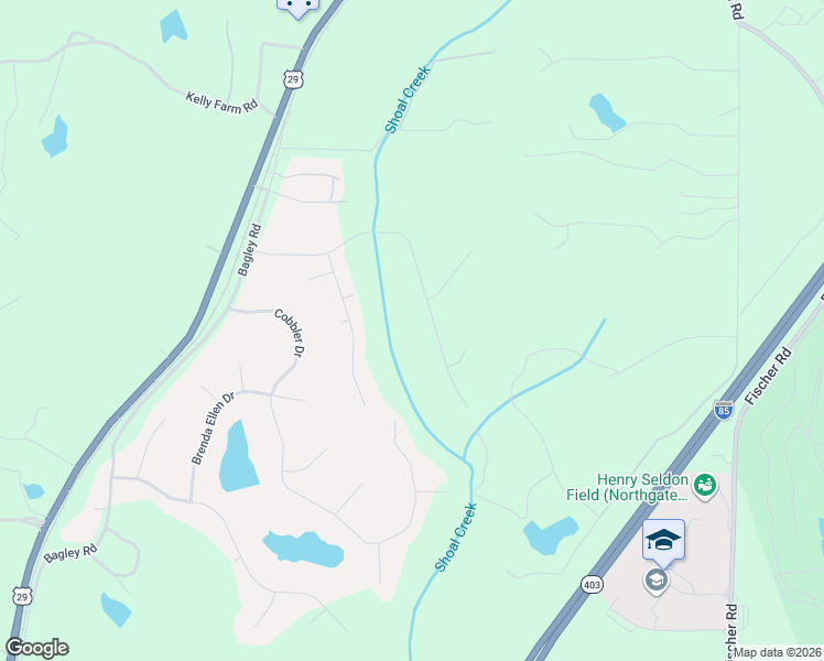 map of restaurants, bars, coffee shops, grocery stores, and more near 195 Hidden Brook Trail in Newnan