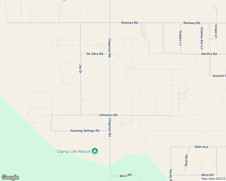 map of restaurants, bars, coffee shops, grocery stores, and more near Chapman Road in Riverside County