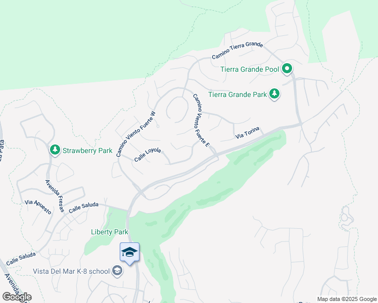 map of restaurants, bars, coffee shops, grocery stores, and more near 21 Via Nerisa in San Clemente