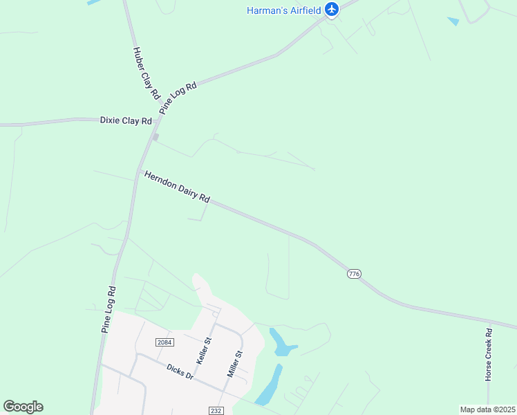 map of restaurants, bars, coffee shops, grocery stores, and more near 689 Herndon Dairy Road in Beech Island