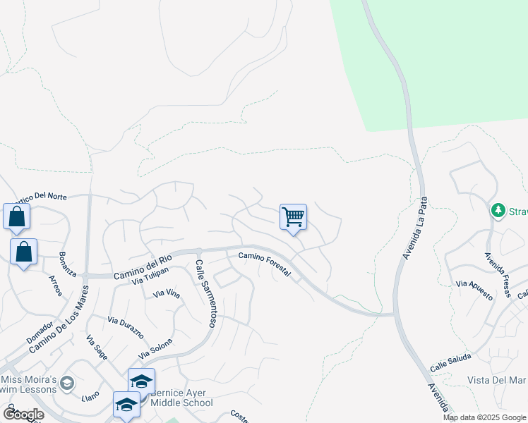 map of restaurants, bars, coffee shops, grocery stores, and more near 6704 Camino Cresta in San Clemente