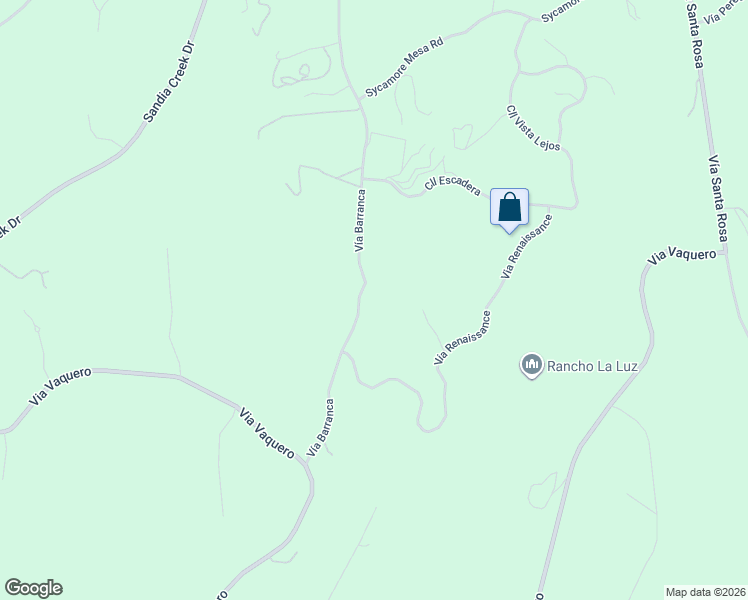 map of restaurants, bars, coffee shops, grocery stores, and more near 44892 Vía Barranca in Temecula