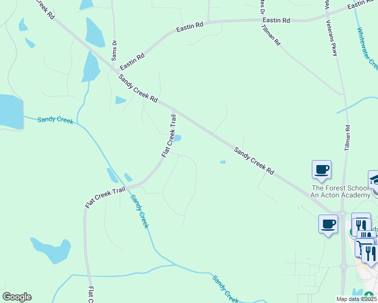 map of restaurants, bars, coffee shops, grocery stores, and more near 140 Annelise Park Drive in Fayetteville
