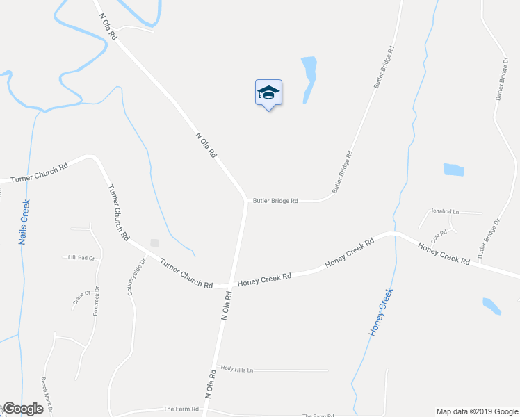 map of restaurants, bars, coffee shops, grocery stores, and more near 955 Butler Bridge Road in McDonough