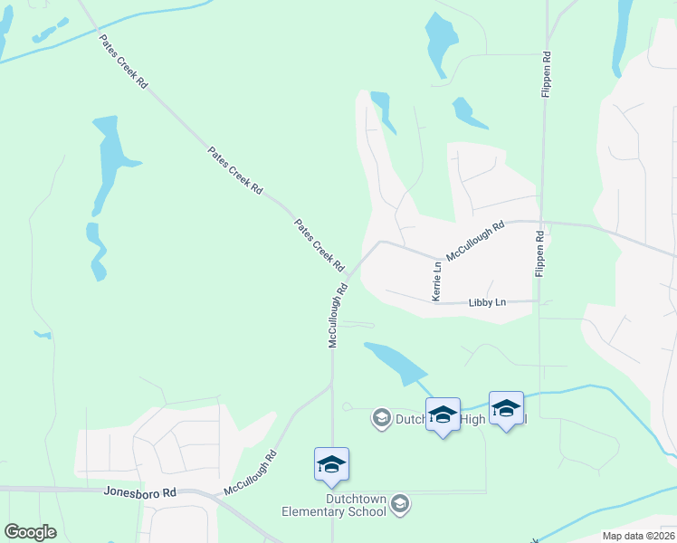 map of restaurants, bars, coffee shops, grocery stores, and more near 851 Pates Creek Road in Stockbridge
