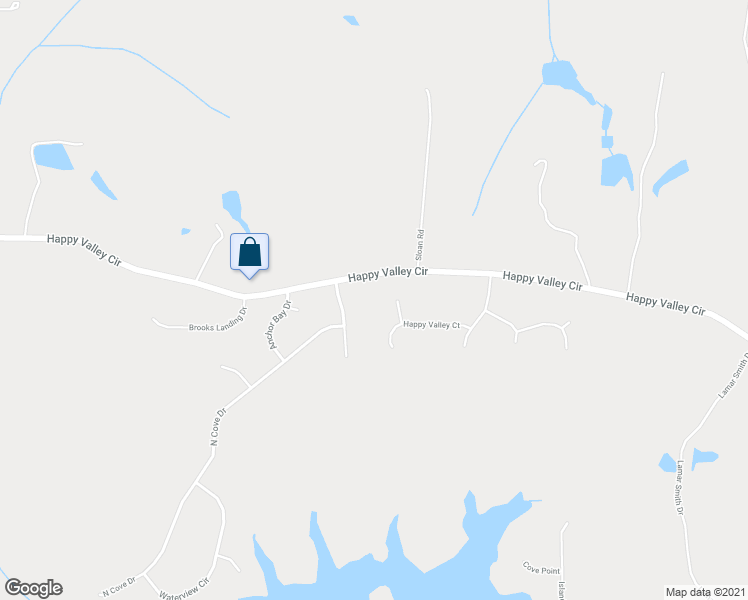 map of restaurants, bars, coffee shops, grocery stores, and more near 30 Happy Valley Trail in Newnan