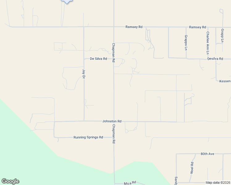 map of restaurants, bars, coffee shops, grocery stores, and more near 44590 Chapman Road in Anza