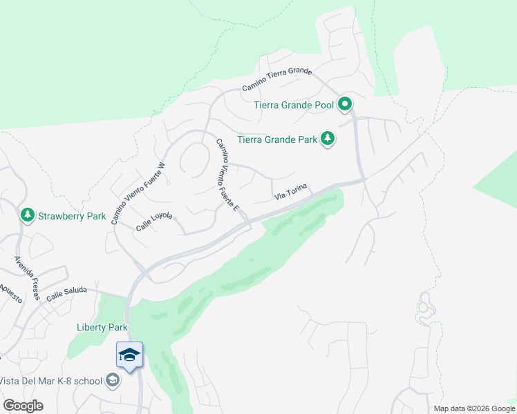 map of restaurants, bars, coffee shops, grocery stores, and more near 42 Via Torina in San Clemente