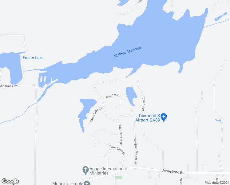 map of restaurants, bars, coffee shops, grocery stores, and more near 522 Oak Trail in Hampton