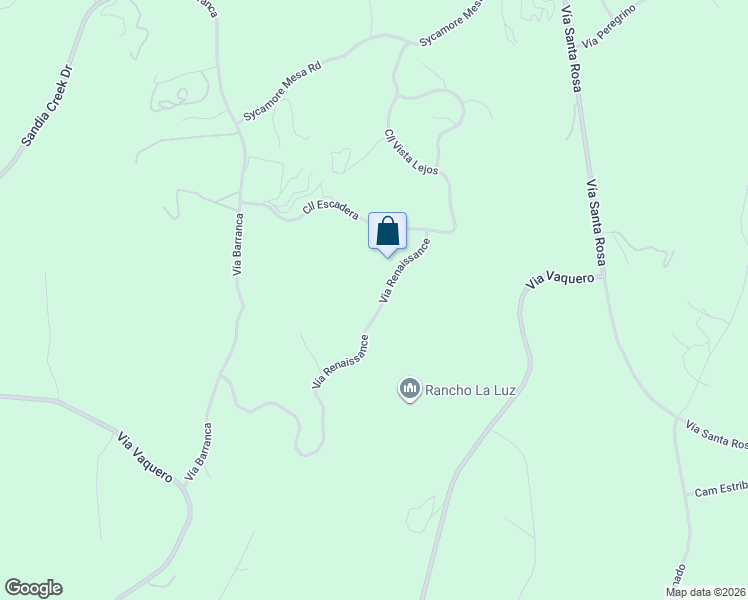 map of restaurants, bars, coffee shops, grocery stores, and more near 44855 Via Renaissance in Temecula