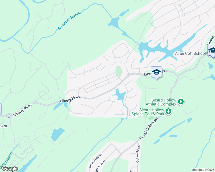 map of restaurants, bars, coffee shops, grocery stores, and more near 4129 Alston Lane in Vestavia Hills