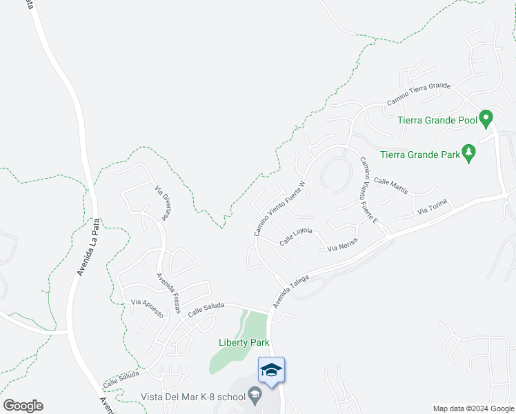 map of restaurants, bars, coffee shops, grocery stores, and more near 12 Via Alonso in San Clemente