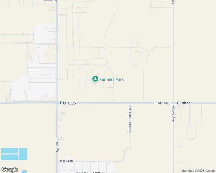 map of restaurants, bars, coffee shops, grocery stores, and more near 8200-8298 130th Street in Wolfforth