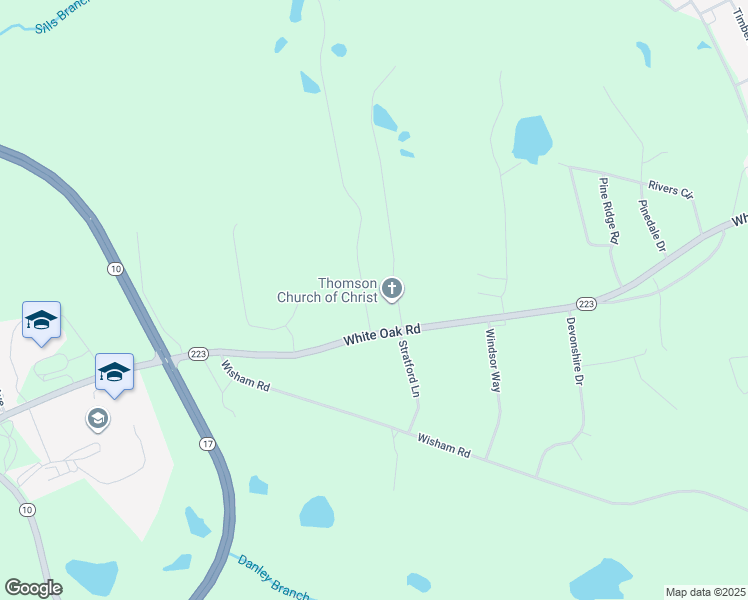 map of restaurants, bars, coffee shops, grocery stores, and more near 146 Morris Road in Thomson