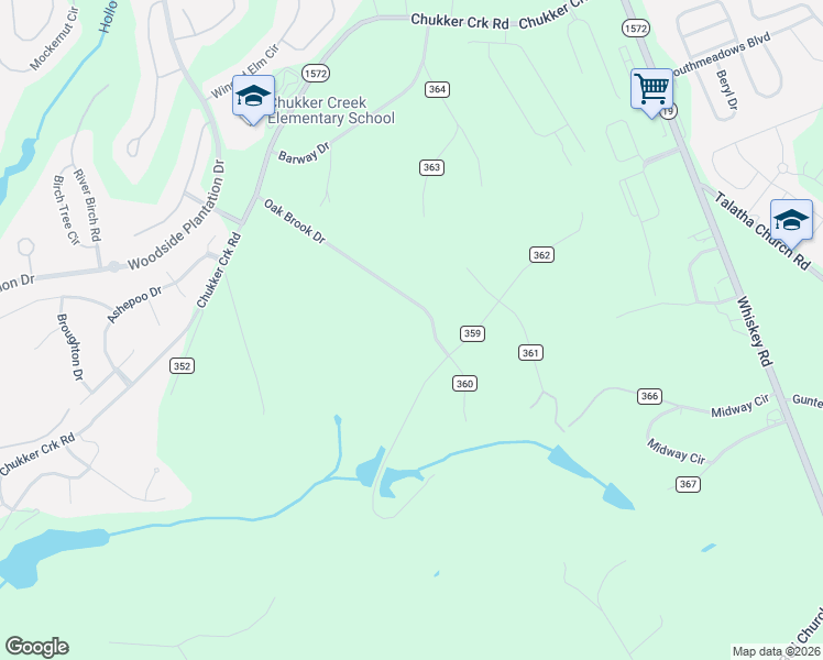 map of restaurants, bars, coffee shops, grocery stores, and more near 2931 Oak Brook Drive in Aiken
