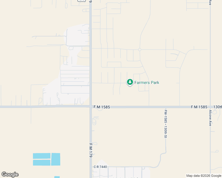 map of restaurants, bars, coffee shops, grocery stores, and more near 8608-8698 130th Street in Wolfforth