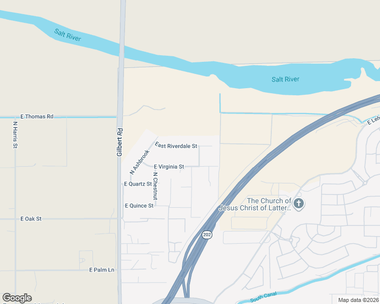 map of restaurants, bars, coffee shops, grocery stores, and more near 2255 East Riverdale Street in Mesa