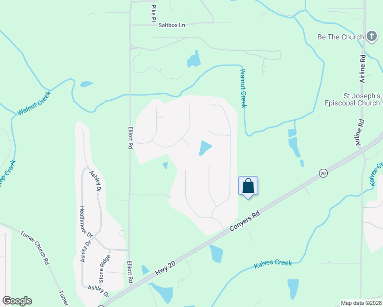 map of restaurants, bars, coffee shops, grocery stores, and more near 310 Spooner Drive in McDonough