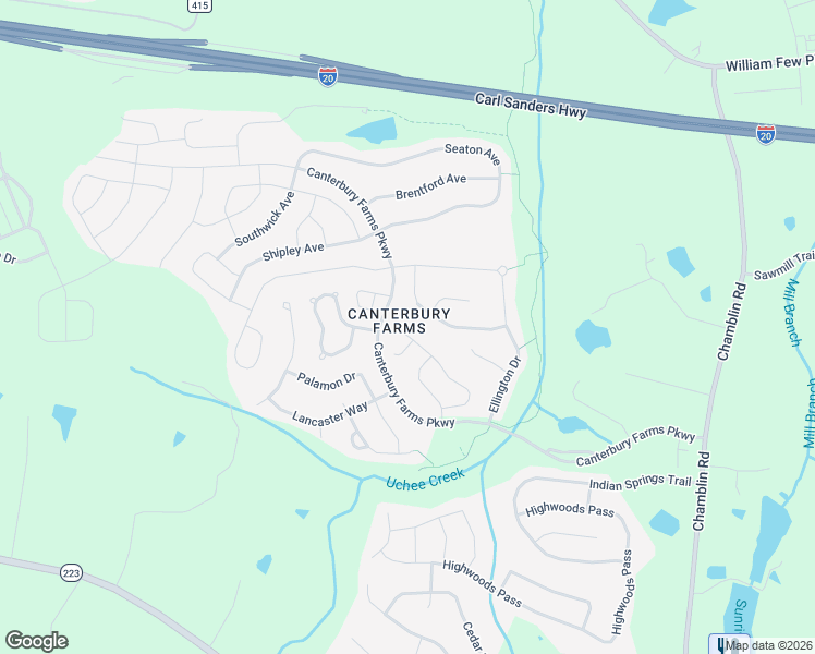 map of restaurants, bars, coffee shops, grocery stores, and more near in Grovetown