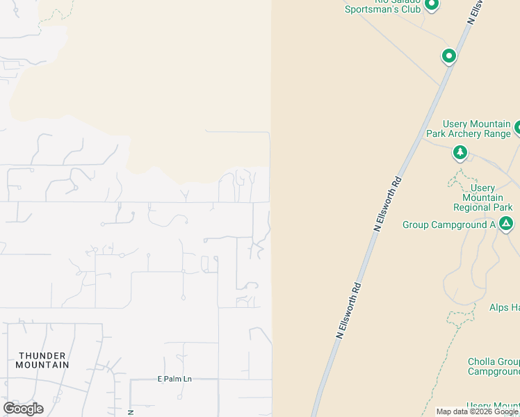 map of restaurants, bars, coffee shops, grocery stores, and more near 3445 North 91st Place in Mesa