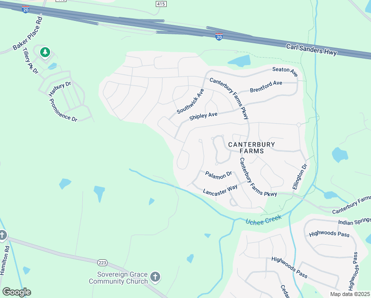 map of restaurants, bars, coffee shops, grocery stores, and more near 927 Williford Run Drive in Grovetown