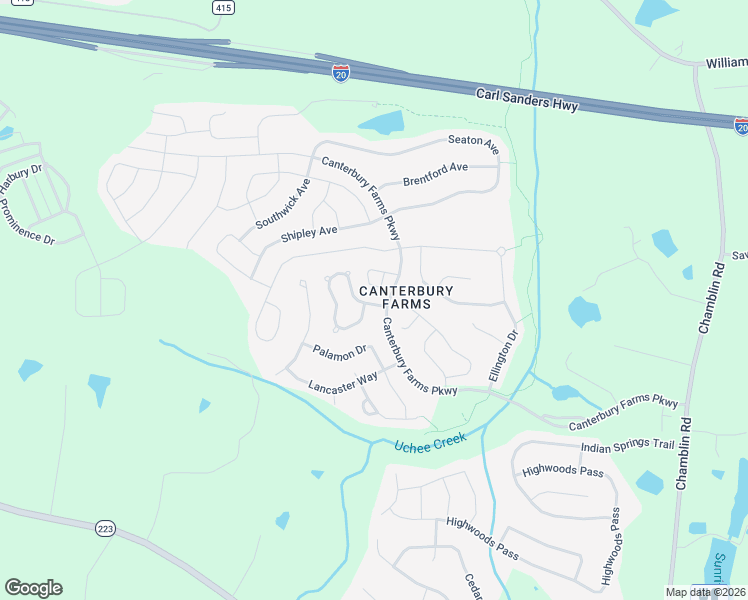 map of restaurants, bars, coffee shops, grocery stores, and more near 407 Brantley Cove Circle in Grovetown