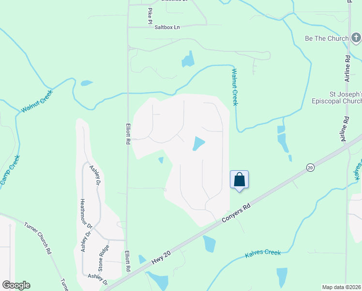 map of restaurants, bars, coffee shops, grocery stores, and more near 310 Spooner Drive in McDonough