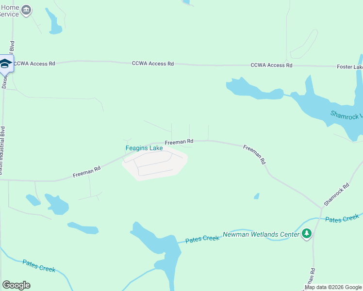 map of restaurants, bars, coffee shops, grocery stores, and more near 2303 Freeman Road in Jonesboro