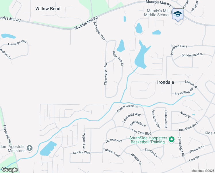 map of restaurants, bars, coffee shops, grocery stores, and more near 928 Brookside Court in Jonesboro