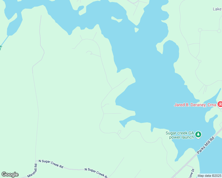map of restaurants, bars, coffee shops, grocery stores, and more near White Oak Way in Morgan County