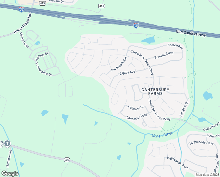 map of restaurants, bars, coffee shops, grocery stores, and more near 927 Williford Run Drive in Grovetown