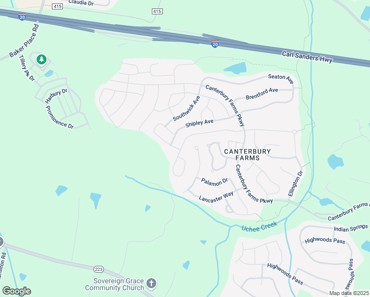 map of restaurants, bars, coffee shops, grocery stores, and more near 927 Williford Run Drive in Grovetown