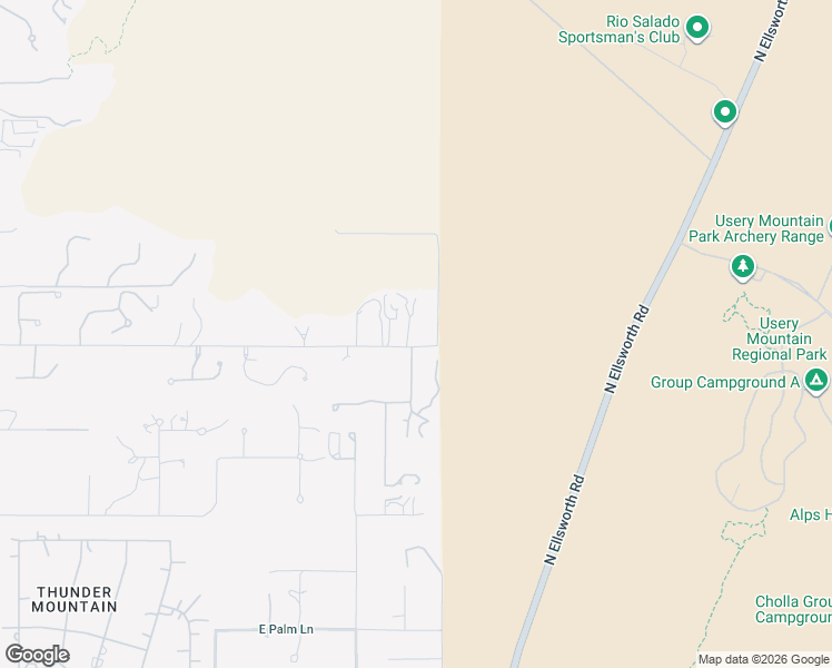 map of restaurants, bars, coffee shops, grocery stores, and more near 3445 North 91st Place in Mesa