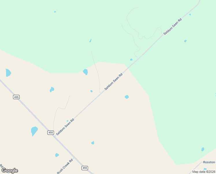 map of restaurants, bars, coffee shops, grocery stores, and more near Seldom Seen Road in Forestburg