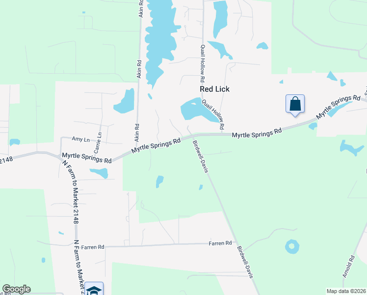 map of restaurants, bars, coffee shops, grocery stores, and more near 560 Myrtle Springs Road in Texarkana