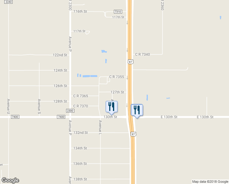 map of restaurants, bars, coffee shops, grocery stores, and more near 901 127th Street in Lubbock