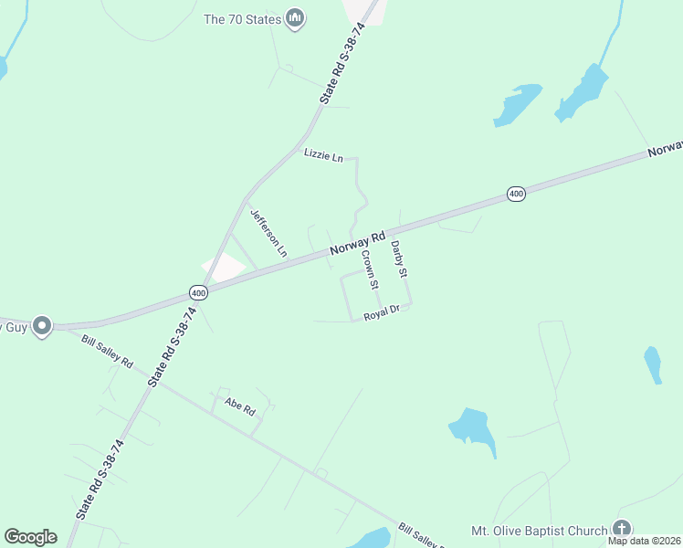 map of restaurants, bars, coffee shops, grocery stores, and more near 160 Thorn Dyke Road in Orangeburg