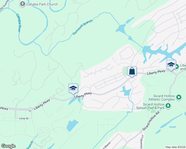 map of restaurants, bars, coffee shops, grocery stores, and more near 605 Alston Court in Vestavia Hills