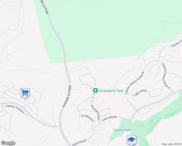 map of restaurants, bars, coffee shops, grocery stores, and more near 36 Via Divertirse in San Clemente