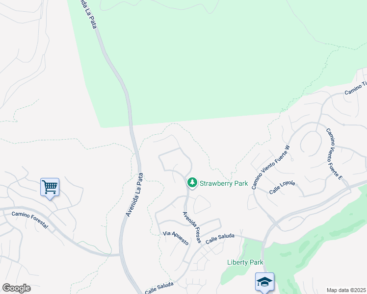 map of restaurants, bars, coffee shops, grocery stores, and more near 36 Via Divertirse in San Clemente