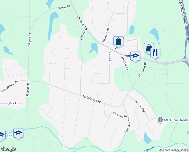 map of restaurants, bars, coffee shops, grocery stores, and more near 300 Jeremys Straight in Stockbridge