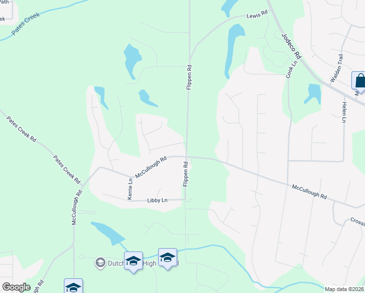 map of restaurants, bars, coffee shops, grocery stores, and more near 101 Midland Drive in Stockbridge