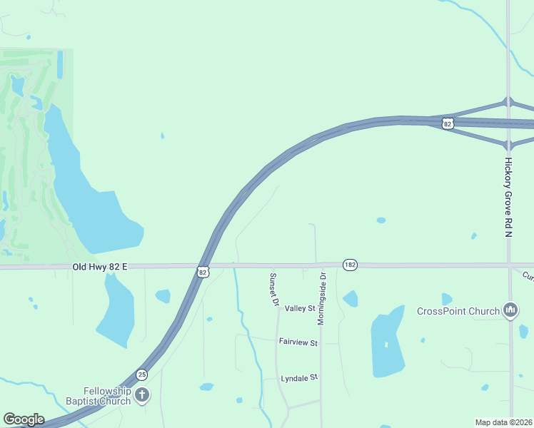 map of restaurants, bars, coffee shops, grocery stores, and more near U.S. 82 in Starkville